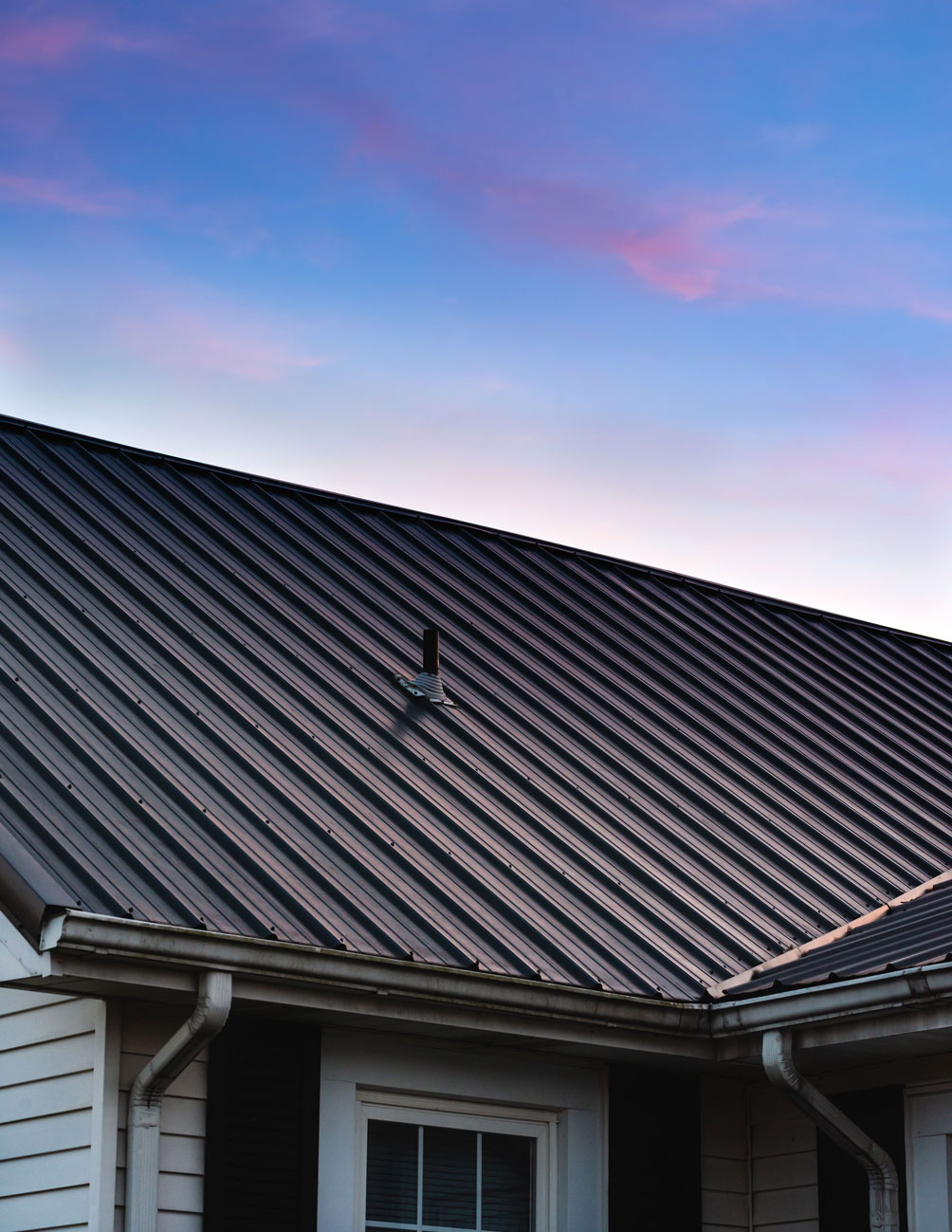 Metal roof showing results of good metal roofing services